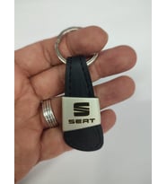 Seat Metal Derili Oto Anahtarlık (Siyah)