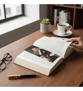 Atatürk 4'lü Kitap Ayracı Kalın Geniş Kesim 350 gr Hediyelik No:3