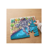 Dans Eden Astronot Tasarımlı 24 Parça Ahşap Çocuk Puzzle MPK0908