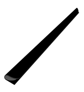 Bigpoint Oval Profil(Sırtlık) 8 mm Siyah 100'lü Kutu