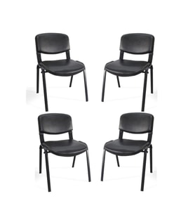 4 Lü Form Ofis Bekleme Sandalyesi
