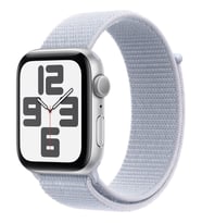 Apple Watch Se Gps 44MM Silver Aluminium Case With Blue Cloud Sport Loop