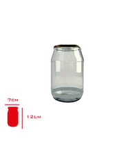 370 CC CEREN CAM KAVANOZ  63 mm KAPAKSIZ