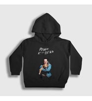 Presmono Unisex Çocuk Siyah Brendon Panic! at the Disco Kapüşonlu Sweatshirt 72090tt