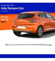 Renault Clio 5 Arka Tampon Alt Çıtası Kromu Nikelajı