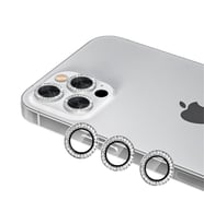 Binano Iphone 13 Pro/13 Pro Max Taşlı Silver Kamera Koruyucu