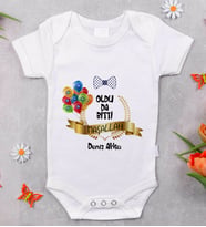 BK Kids İsimli Sünnet Tasarımlı Bebek Body Zıbın - Model 4