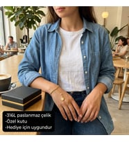 Lunéa Éclat Hand Chain Taş detaylı şahmeran bileklik