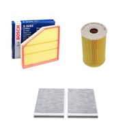 Bosch Filtre Bakım Seti BMW 6 SERİSİ E63 E64 635 Dizel 2008-2011 Hava + Yağ F. + Polen Filtre Bosch