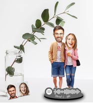 Kişiye Özel Spotify Sevgili Tasarımlı Ahşap Biblo Model-25