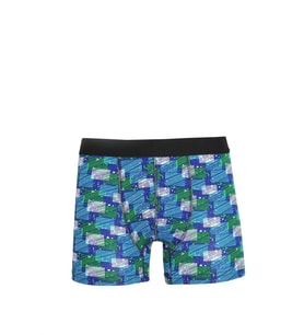 Akbeniz Erkek Penye Likralı Desenli Boxer 40118