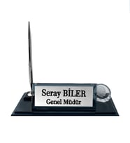 Kişiye Özel Tasarım Kristal İsimlik Ofis İsimlik Yönetici İsimlik Masaüstü İsimlik