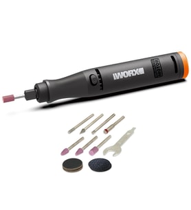 WORX WX739.9 MAKERX 20Volt Kömürsüz Profesyonel Gravür Makinesi + 19 Aksesuar (Akü Dahil Değildir)