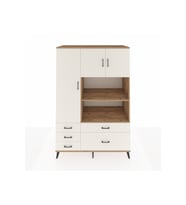 Kronos Dolap 7 Raflı 5 Çekmeceli 3 Kapaklı 132x59x195 Çam-Aytaşı/Aytaşı