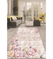 Dijital Kaymaz Taban Yıkanabilir Modern Renkli Salon Halısı Mutfak Halısı Yolluk ND-HT-1495 (Çok Renkli)