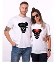 Tshirthane Skull Mause Sevgili Kombinleri Tshirt Kombini (Tek Ürün Fiyatıdır.)