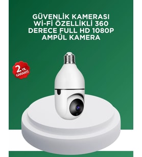 1080p Gece Görüşlü Ampul Güvenlik Kamerası – Kablolu Ve Kablosuz Seçenekli