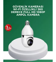 1080p Gece Görüşlü Ampul Güvenlik Kamerası – Kablolu Ve Kablosuz Seçenekli