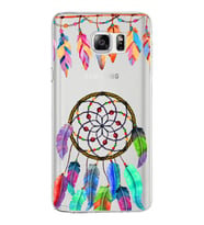 PrintiFy Samsung Galaxy Note 5 ile Uyumlu 1mm Slim Fit Nazar Boncuğu 6 Baskılı Şeffaf  Kılıf