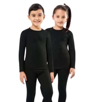 Kota 1 Adet Kız Erkek Çocuk Termal Siyah İçlik Fanila Body Takım 2005