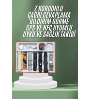 7 Kordonlu Akıllı Saat Plastik Kordon Hasır Kordon Çelik Kordon