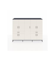 Hyperion Dolap 12 Raflı 2 Çekmeceli 8 Kapaklı 220x44x163 Antrasit-Aytaşı