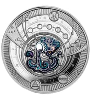 AgaKulche Kova Burcu Gümüş Sikke Coin Kolye