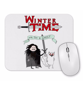 Game Of Thrones Adventure Time Mouse Pad