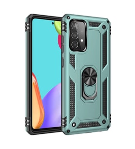 Galaxy A33 5G Kılıf Sofya Yüzüklü Silikon Kapak - Yeşil