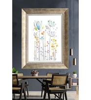 GÜMÜŞ ÇERÇEVELİ PASPARTULU TABLO C653