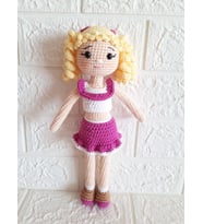 Krizantem Bebek Amigurumi Organik Oyuncak