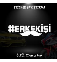 erkek işi yazı etiket sticker - 2adet çıkartma araba motosiklet kask atv tablet pc buzdolabı otomobil bilgisayar uyumlu