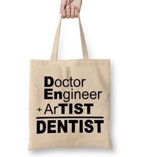 Doctor Engineer Artist Dentist 35 Bez Çanta Uzun Saplı