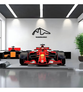 Dekoratif Metal Sanatı Abu Dabi Grand Prix Metal Duvar Tablosu Formula 1