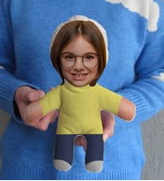 BK Gift Kişiye Özel Fotoğraflı Morty Figürlü Çocuk Bebek Yastık