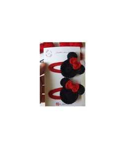 Minnie'li Çıt Çıt El Örgüsü Toka