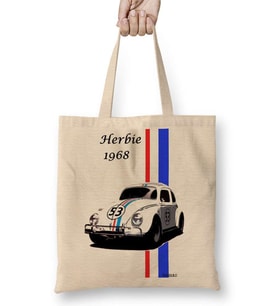 Herbie 1968 Araba Bez Çanta Uzun Saplı