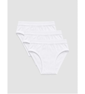 LC WAIKIKI Beyaz Regular Fit Pamuklu Erkek Slip Külot 3'lü