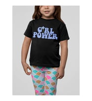 Unisex Girl Power Yazılı Çocuk Tişört (1-12 Yaş)