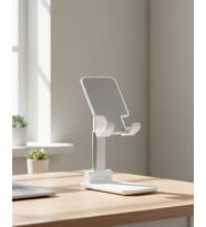 Northcity Ayarlanabilir Ergonomik Katlanabilir Masaüstü Telefon Tutucu Beyaz