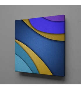 MAVİ MOR KANVAS TABLO 190x190cm