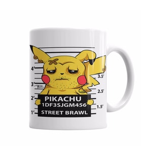 Pikachu bad boy pokemon    Kupa Bardak Porselen