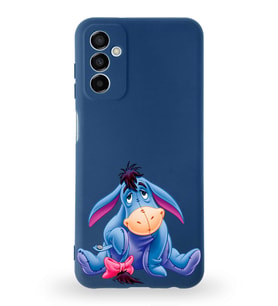 Samsung Galaxy M23 Uyumlu Lansman Kılıf Altı Kapalı İçi Kadife  İyor Tasarımlı  Kapak (Şeffaf)