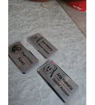 PERSONEL YAKA İSİMLİK PREMİUM 5 ADET (Gümüş)
