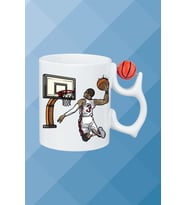 Basketboll Toplu Basket Sever Kupa Bardak Çay Kahve Fincanı-2