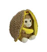 Peluş Maymun Hem Muz Hem Maymun 30 Cm