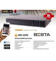 MCG  AHD DVR 16 Kanal Kamera Kayıt Cihazı KD-6216HS