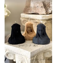 3'lü Art Decor Peçeli Kadın Büst Mum Seti Doğal Soya Mumu