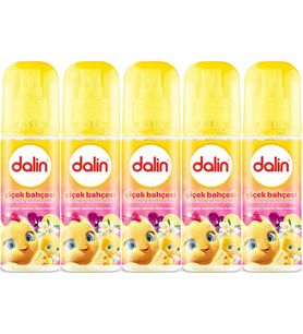 Dalin Bebek Kolonyası 150ML Çiçek Bahçesi (Menekşe-Yasemin-Limon Kokulu) (5 Li Set)