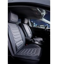 Seat Leon Sport Uyumlu Lüx Deri Oto Koltuk Kılıfı Ön Arka Takım Antalya Serisi FÜME